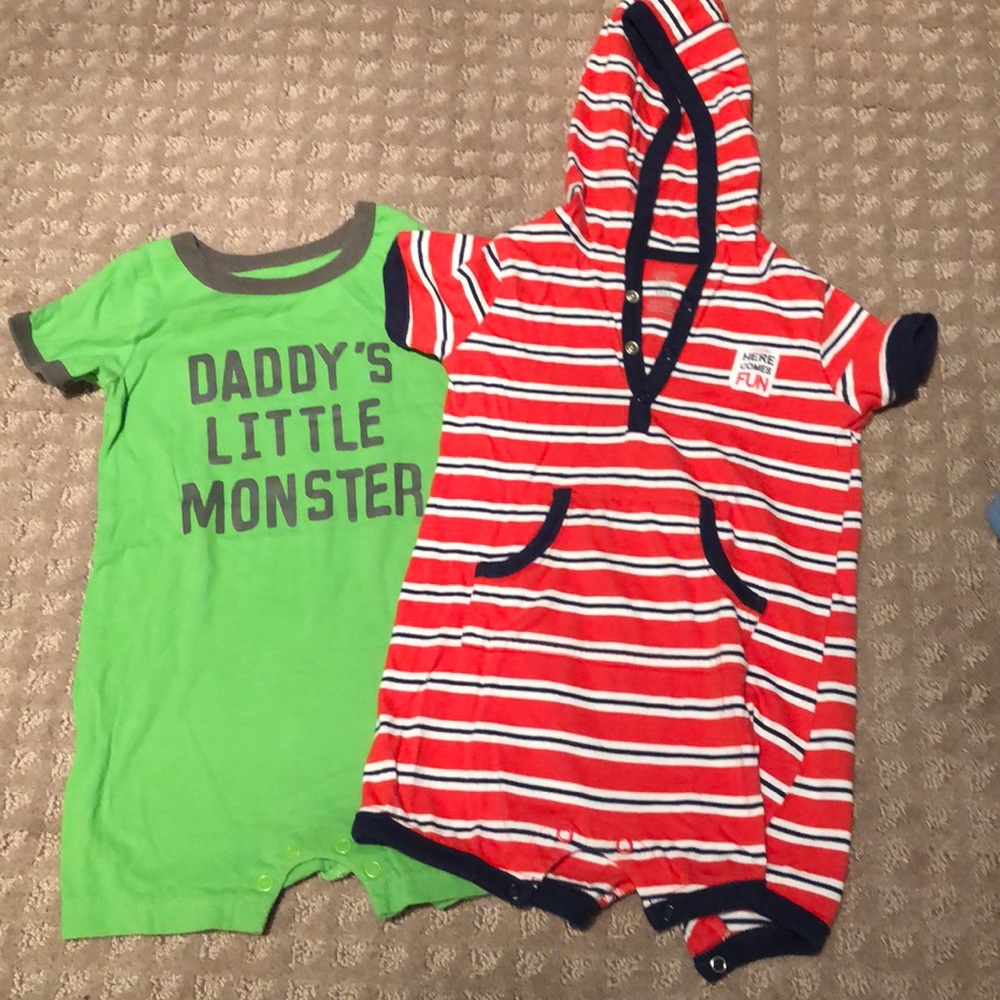 Bundle two baby rumpers